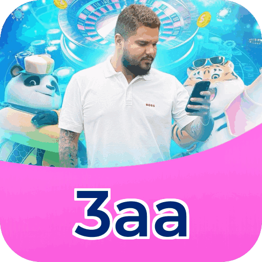 Interface do aplicativo 3aa mostrando jogos disponíveis no iOS e Android